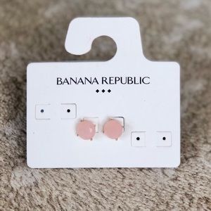 Banana Republic Pink and Gold Studs